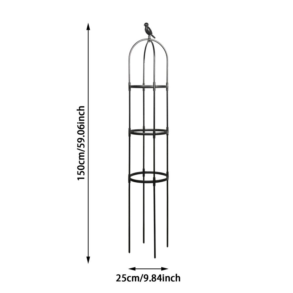 Hars Diy Tuin Trellis Obelisk Plant Stalen Frame Voor Klimmen Plant Verdikte Duurzaam Stand: 25x150cm