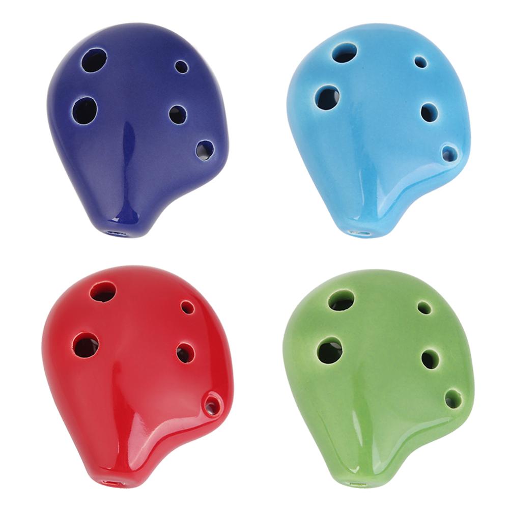 6 trous céramique flûte Soprano C céramique Flauta Ocarina du temps Mini flûte enfant jouet Instruments de musique musique partition corde suspendue