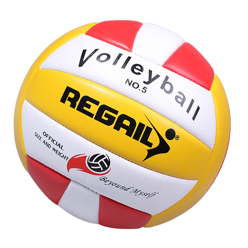 1PC Standard Volleyball Soft Sport PU Volleyball for Outdoor Training Games (Red): Red