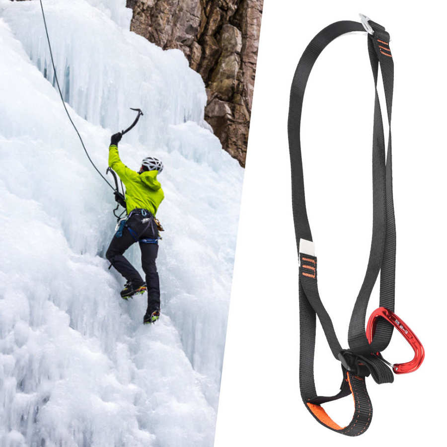 Mountaineering Ascending Pedal Belt Adjustable Safe Rising Device Rock Climbing Pedal Belt Climbing Sling Ascenders