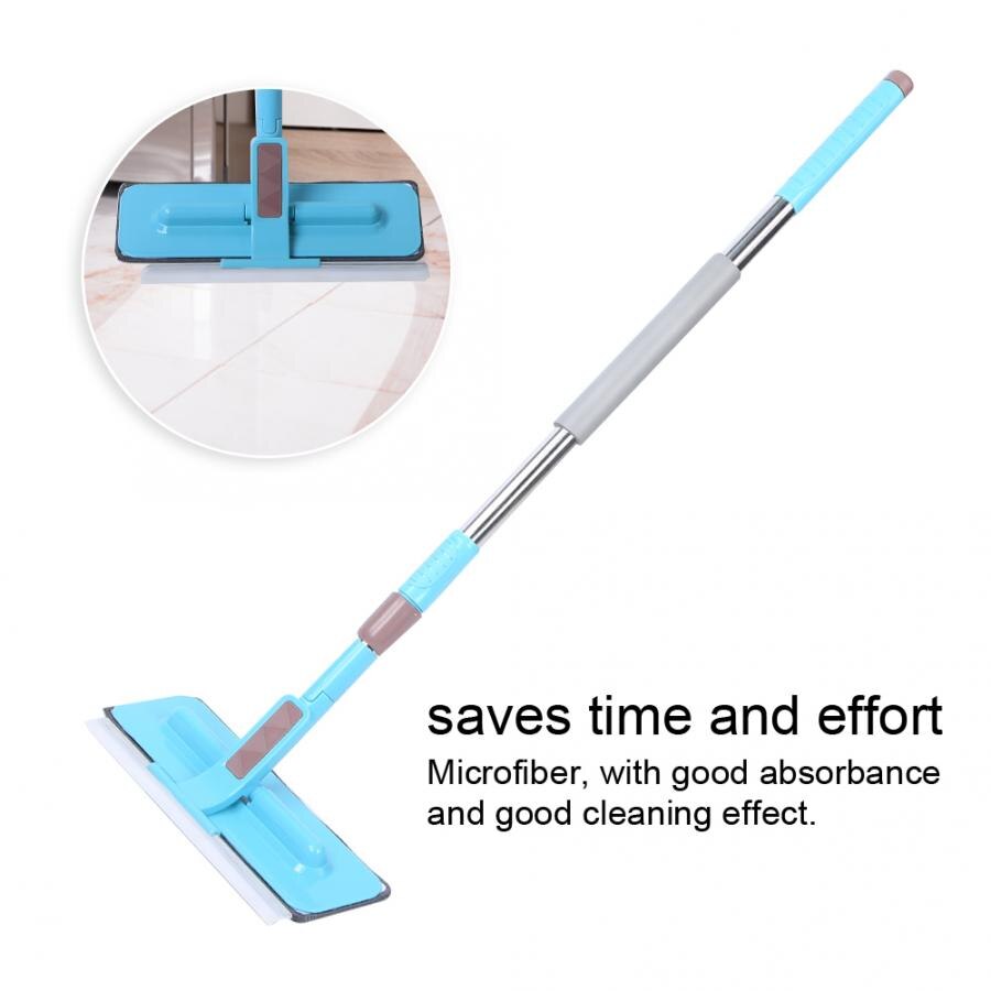 Window Wiper Floor Cleaner Multi-functional Window Cleaner Retractable Rod Floor Glass Wiper Cleaning Tool for Home