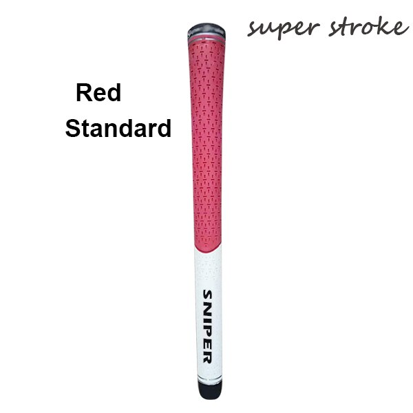 In  ss 13 stuks/partij standaard en middelgrote rubberen golfijzergrepen golfclubgrepen: Rode standaard