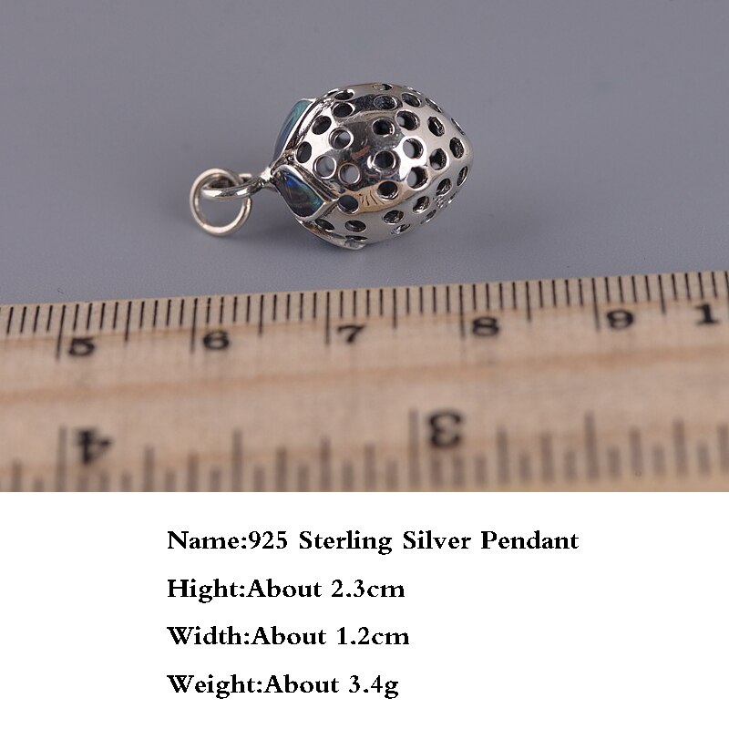 BALMORA 925 Sterling Silber Emaillieren Erdbeere Anhänger für Frauen Liebhaber Schmuck Zubehör Ohne eine Kette SY12204