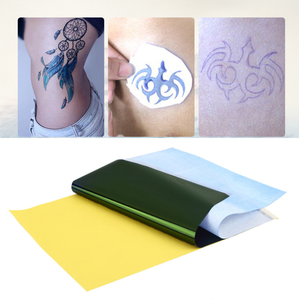 Pro 10 Sheets Tattoo Stencil Thermische Transfer Papier Tattoo Stencil Kopie Tracing Papier Accessoire A4 Size Tattoo Accessoires