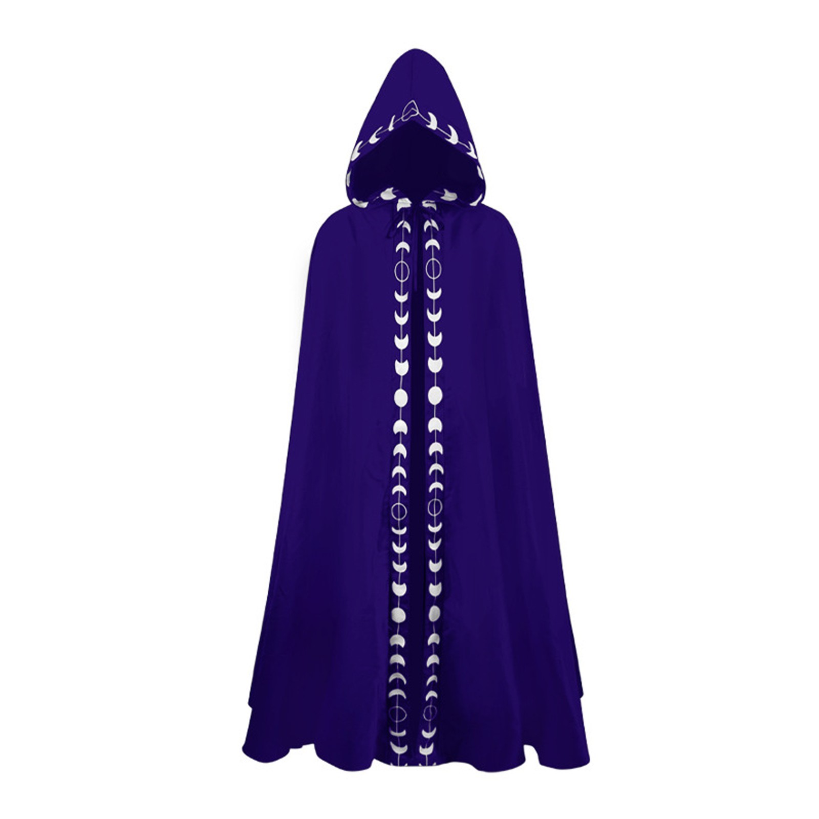 Mantello Cosplay di Halloween medievale cappotto con cappuccio cappotto mantello gotico Vintage Trench lungo Costume Cosplay di Halloween mantello da mago: S / Viola