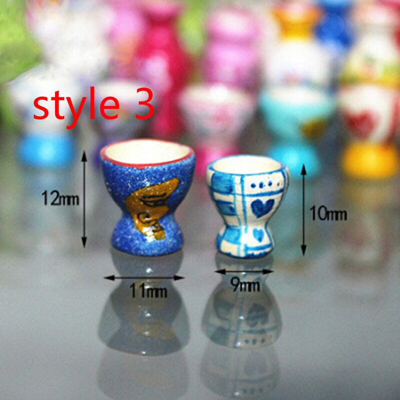 Handgemaakte Poppenhuis Miniatuur Vintage porselein bloempot vaas jar 1:12 schaal: style 3