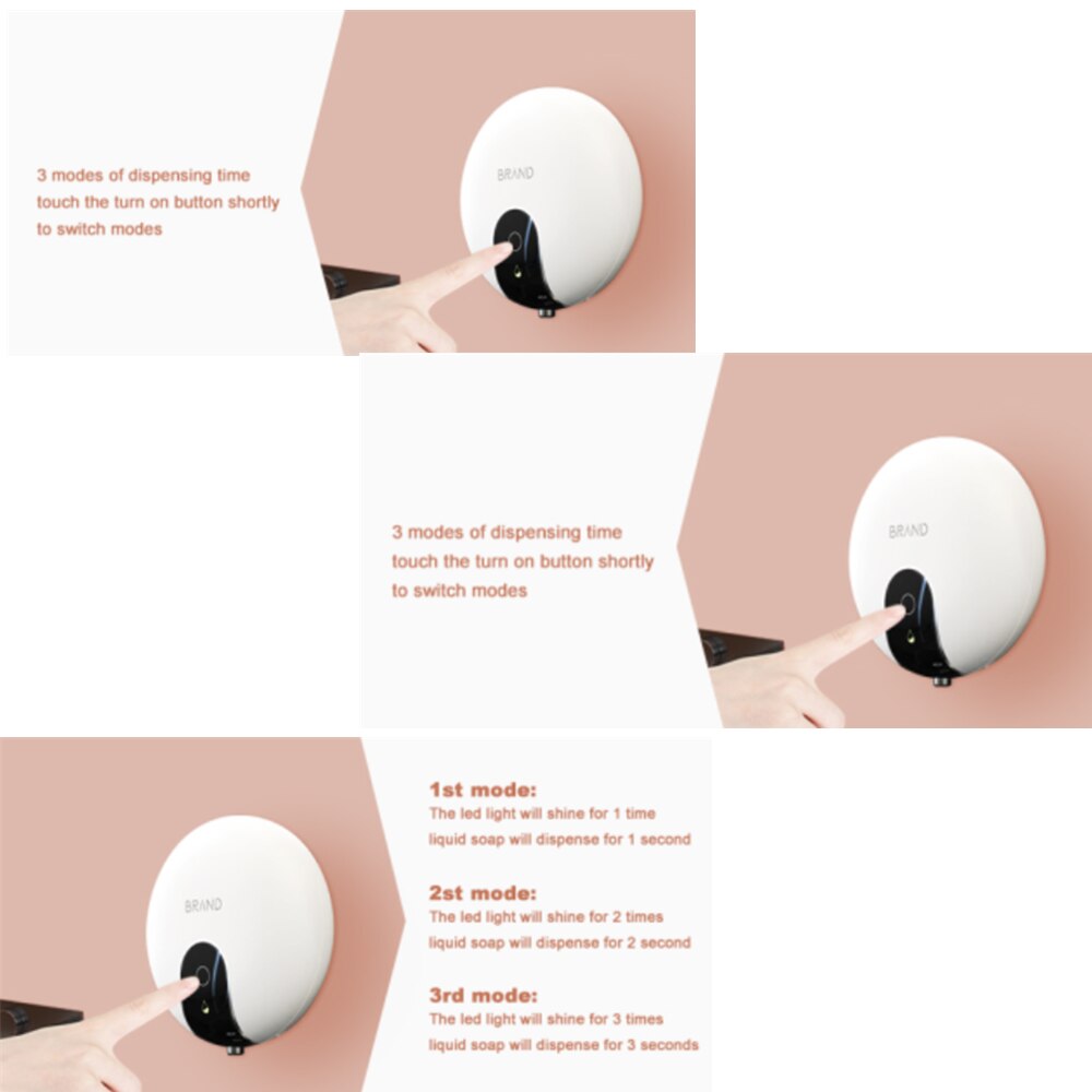 USB Charge Automatic Sensor Foam Soap Dispenser Intelligent Induction Foam Dispenser Smart Liquid Soap Dispenser Auto Touchless