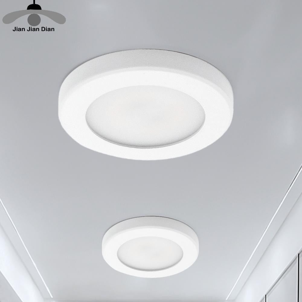 Mini foco LED ultrafino 3W 5W 7W 220V 240V lámpara de pared montada en superficie Panel luz cocina armario iluminación interior