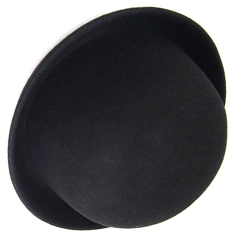 1Piece Melon Bowler Hat Hat Bowler Hat Bowler Hat Felt Hat Chaplin Hat Riding Hat (Black)