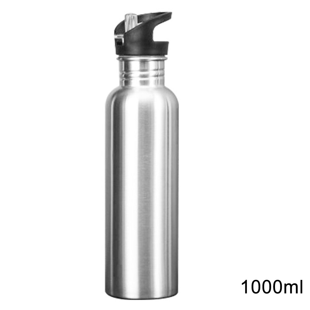Stainless Steel Sports Water Bottle Cold Water Bottle Gym Cycling Hiking Bottle Drinkware 500/750/1000ml H7JP: Sky Blue