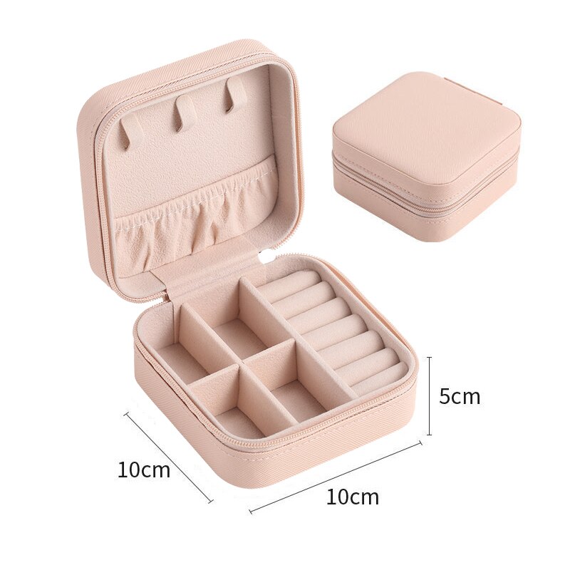 Jewelry Organizer Display Travel Jewelry Case Boxes Portable Jewelry Box Leather Storage Joyeros Organizador De Joyas