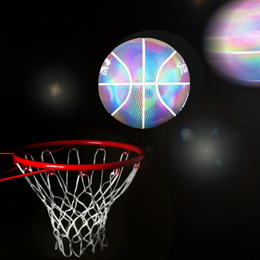 No. 7 Reflective Basketball Luminous Basketball Game Luminous Basketball Holographic Luminous Basketball Perfect