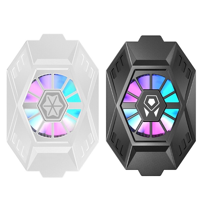 CellPhone Cooler Semiconductor Heatsink Phone Radiator for Android Phones Play Games Lives Watch Videos Black White