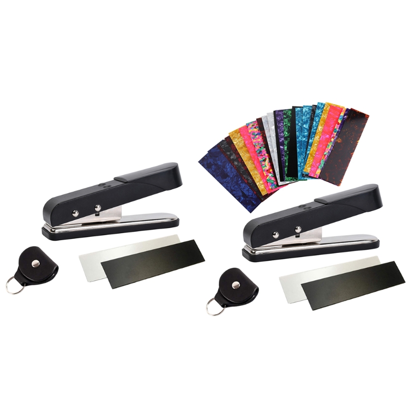 DIY Guitar Picks Maker Punch Guitar Picks Maker with Pick Strips Sheet, Guitar Picks Making Puncher Tool Kit