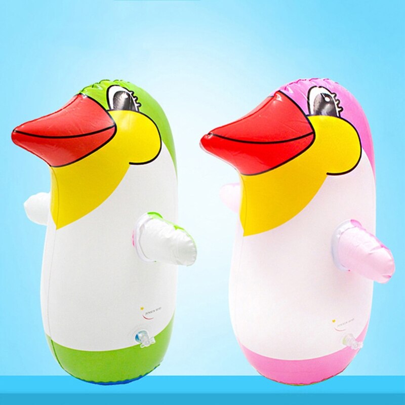 36Cm/45Cm/70Cm Pvc Opblaasbare Speelgoed Levensechte Cartoon Pinguïn Tumbler Kinderen