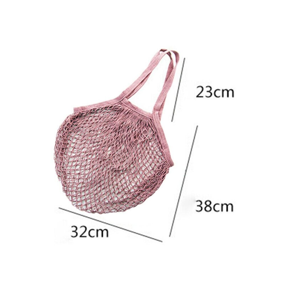 2019 nova cor do arco-íris grande malha rede tartaruga saco string compras durável frutas armazenamento bolsa malha tote net tecido bolsa de ombro