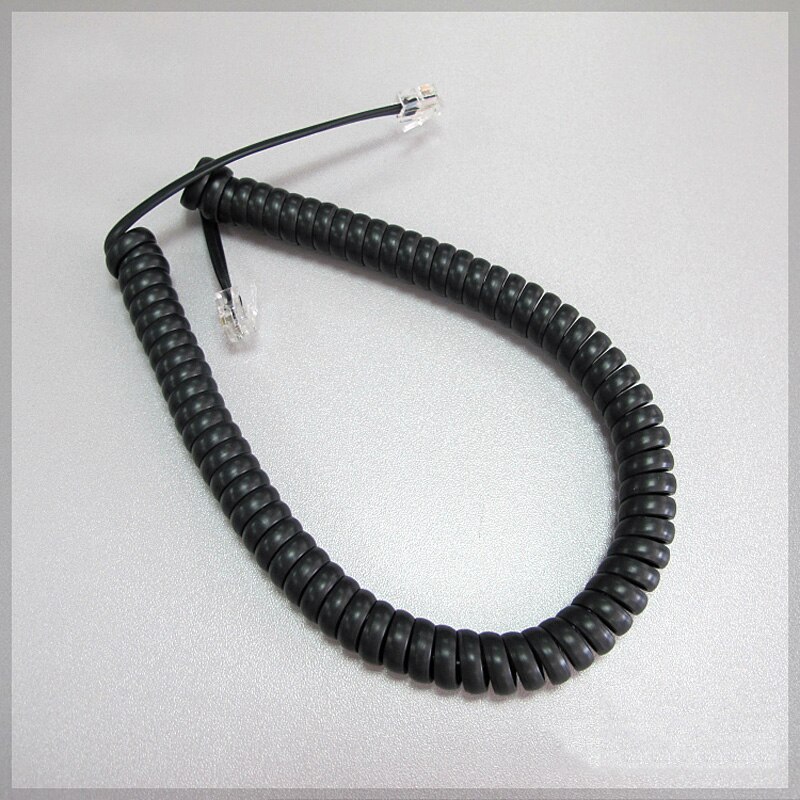 50cm lang telefonledning rette 3m mikrofon modtager linje  rj22 4 p 4c stik kobbertråd telefon lydstyrke kurve håndsæt kabel