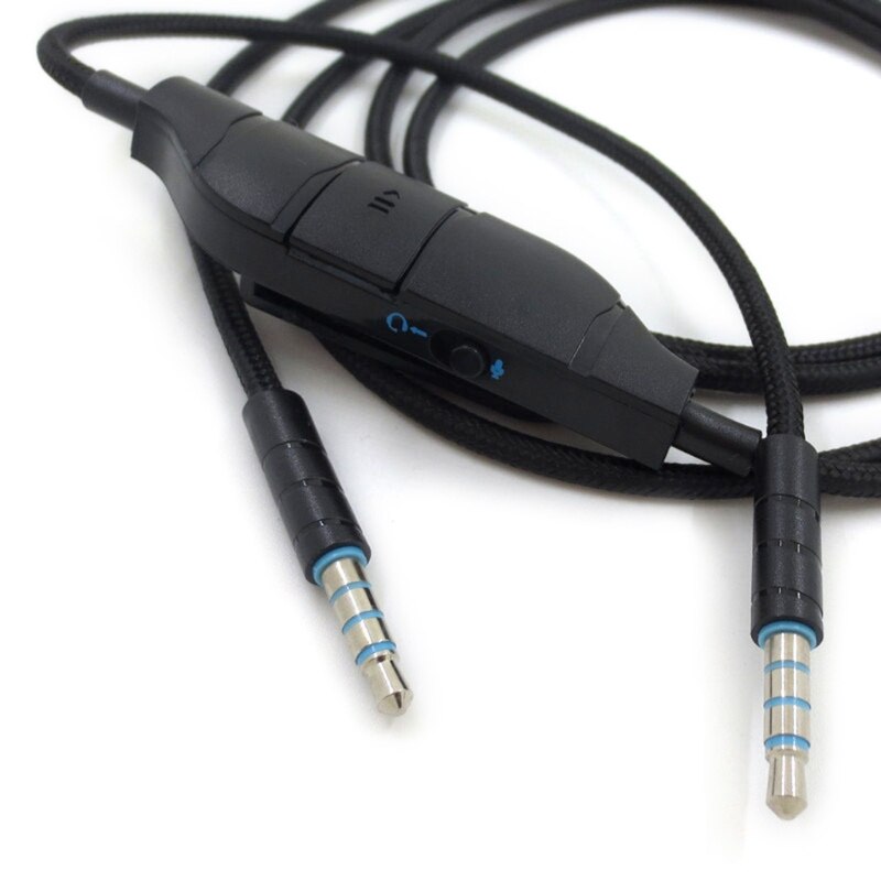 Nowa linia przewód Audio kabel słuchawek zamiennik do Logitech- G633 G635 G933 G935 słuchawki dla graczy z tuningiem