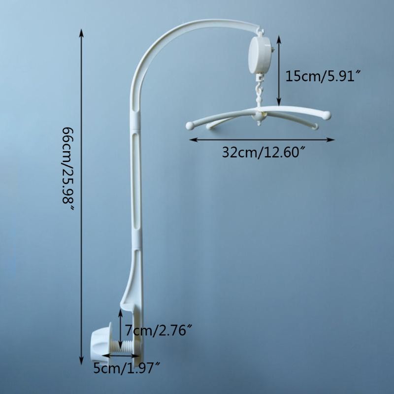 Baby Wit Rammelaars Beugel Speelgoed Set Muziekdoos Crib Mobile Bed Bel Houder Bedbell Baby Speelgoed