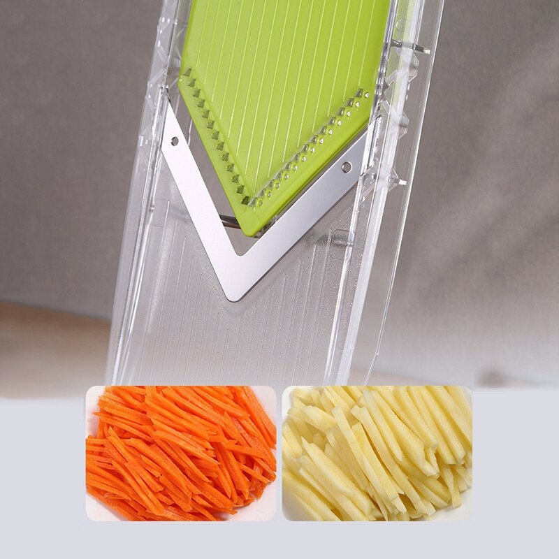 Ssgp handzame, verstelbare dikte groente v snijder rasp salade hulpmiddel, perfect voor salade en alle groenten