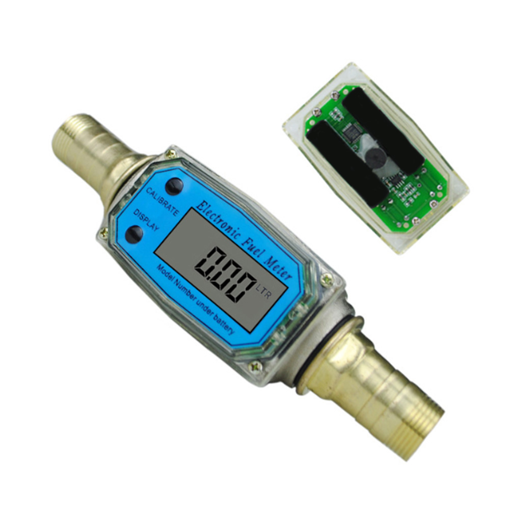 K24 Electronic High Accuracy Digital Display Measuring LCD Easy Operate Flow Meter Multipurpose Adjustable Portable Fuel Tools