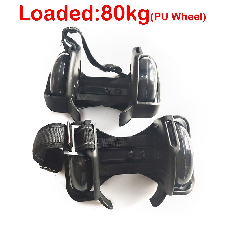 Kids Adult Flashing Roller Skating Shoes Small Whirlwind Pulley Flash Wheel heel Roller Skates Sports Roller skate Shoes: 80kg PU black