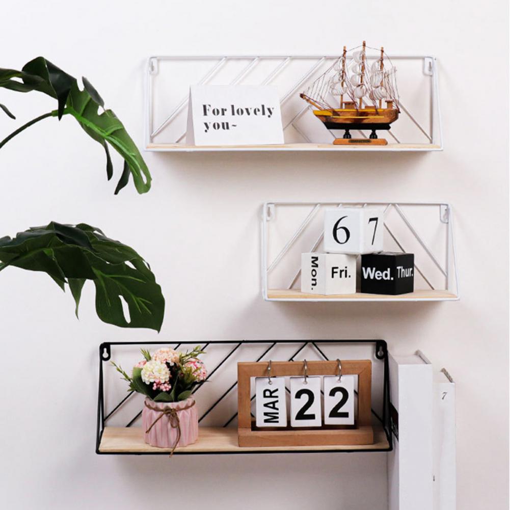 Entryway Shelf Wall Mount Load Bearing Simple Style Decorative Wall Hanging Shelf Modern Style Durable Portable for Home