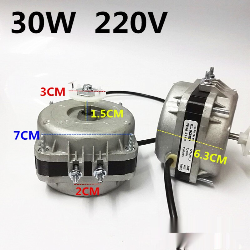 220V 25/30/40w Shaded Pole Induction Motor Freezer Refrigerator Freezer Cooling Fan Condenser Fan Motor Cooling Motor