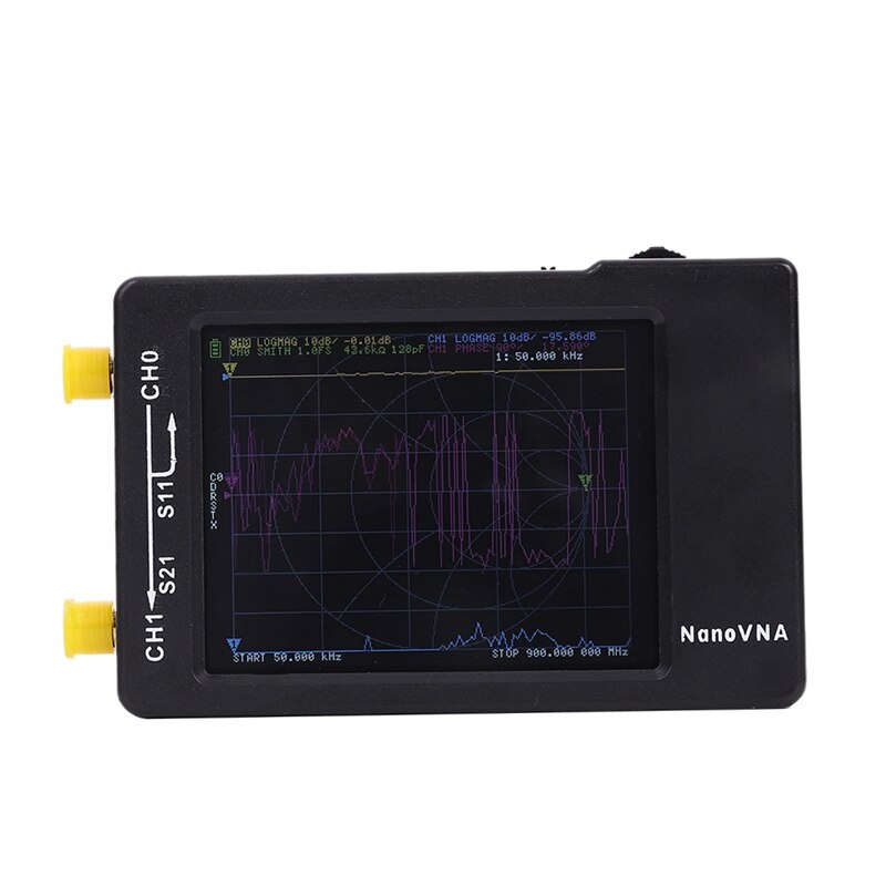 Vektorverkkoprotokolla-analysaattori NanoVNA-H 50 KHz-1.5 GHz - 2.8" LCD HF VHF UHF UV - Antennianalysaattori 650mAh