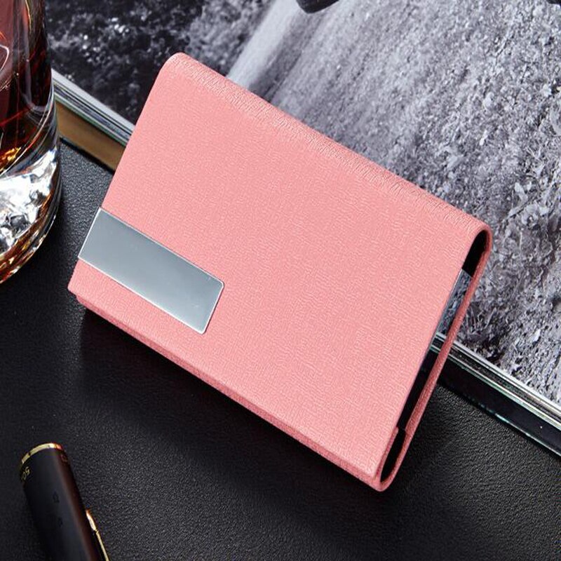 Aluminium Business Credit Card Holder Travel Leather Bank Cardholder Men ID Name Card Case Rfid wallet blocking