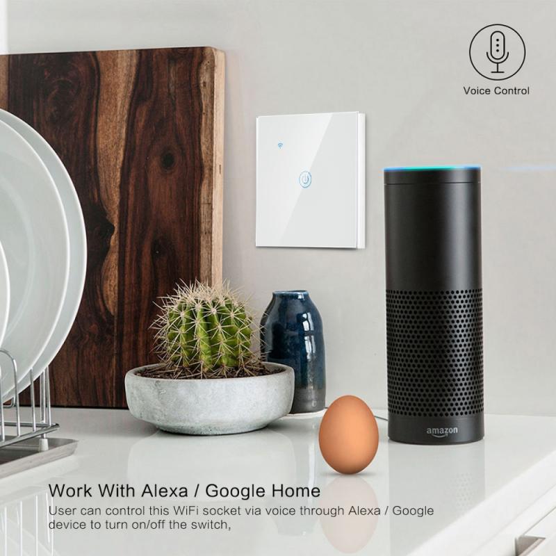 EWelink ZIGBEE WiFi Smart Touch EU 1/2/3/4 Gang Switch AC100-250V pulsante Home Wall lavora con Alexa e Google Home Assistant