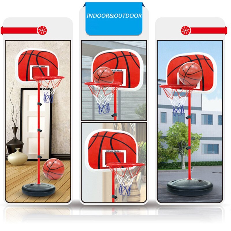 Soportes de baloncesto altura ajustable niños meta de baloncesto aro juego de juguetes de baloncesto para Niños Accesorios de entrenamiento práctica