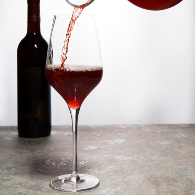 Cold Cut 550Ml Lead-Free Crystal Glass Red Wine Glass Goblet Family Bar Chateau Wine Tasting Cup