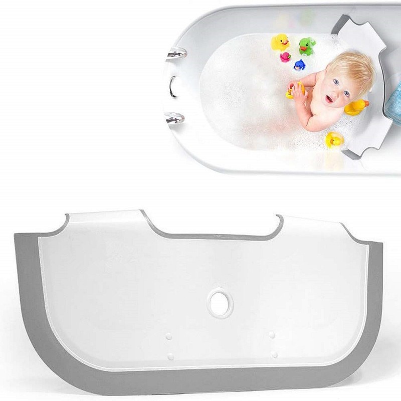 Déflecteur de baignoire en PP Portable, accessoires de bain ajustables pour bébé, déflecteur d&#39;eau, ventouse en Silicone, séparateur de baignoire