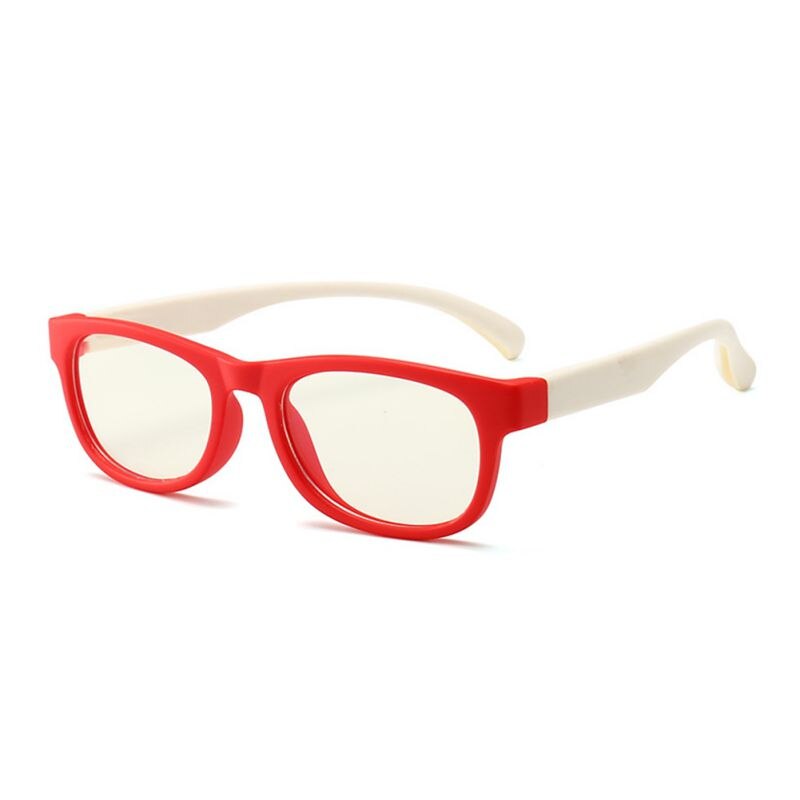 Børn briller beskyttelsesbriller  tr90 briller ramme briller børn  uv400 beskyttelse anti bue-ray briller til børn drenge piger: Rw