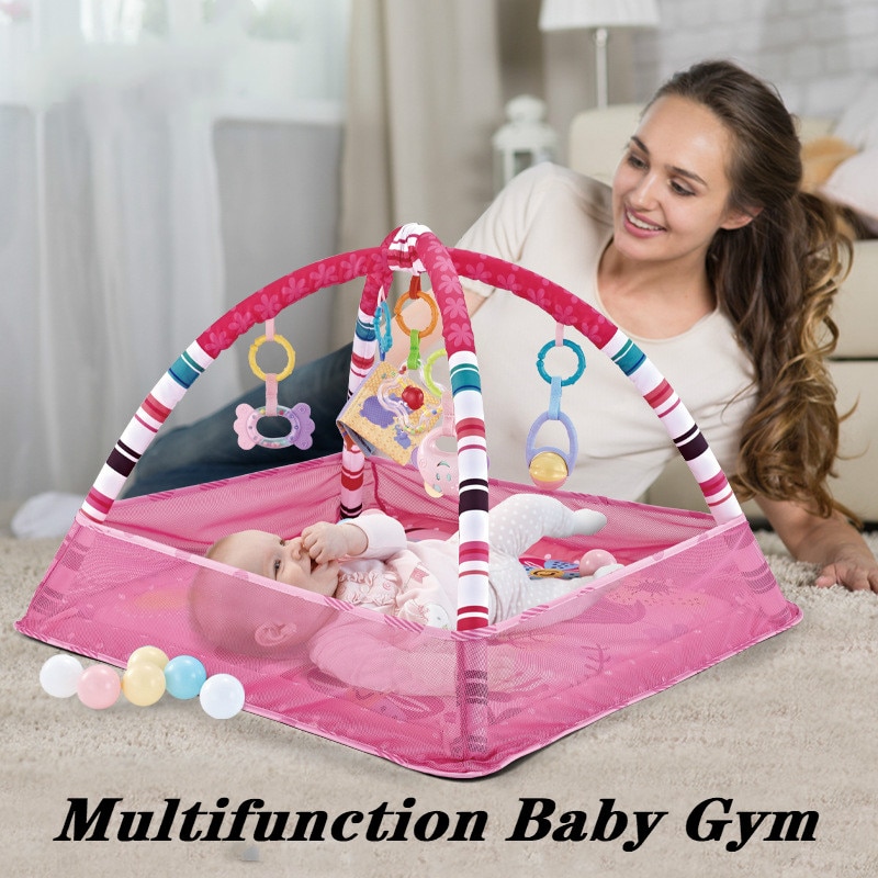 Children's Mat 80*80*50cmTapete Infantil Baby Play Mat Kids Rug Baby Gym Fitness Frame Activity Baby Toys Early Education