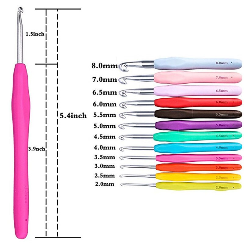 12 Styles Crochet Hook Set DIY Weave Needle Arts Craft For Knitting Needles And Crochet Hooks Sewing Tools Accessories For Women
