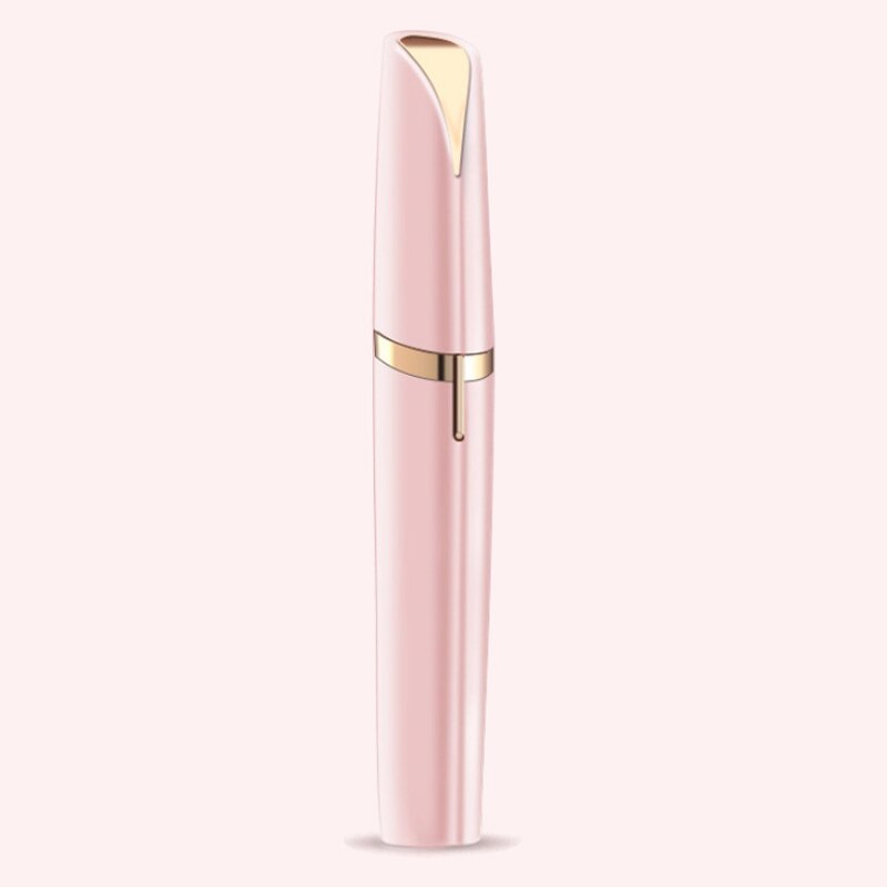 Crayon épilateur électrique indolore rasoir de sourcils, rasoir multifonctionnel pour le visage: pink