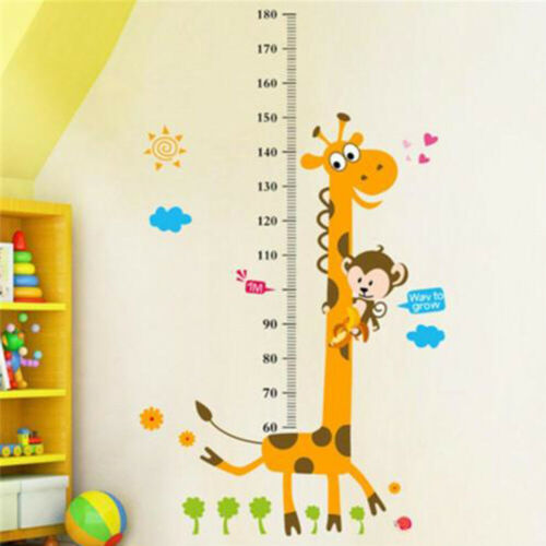 Verwijderbare Hoogte Grafiek Meet Muursticker Sticker Voor Kids Babykamer Giraffe