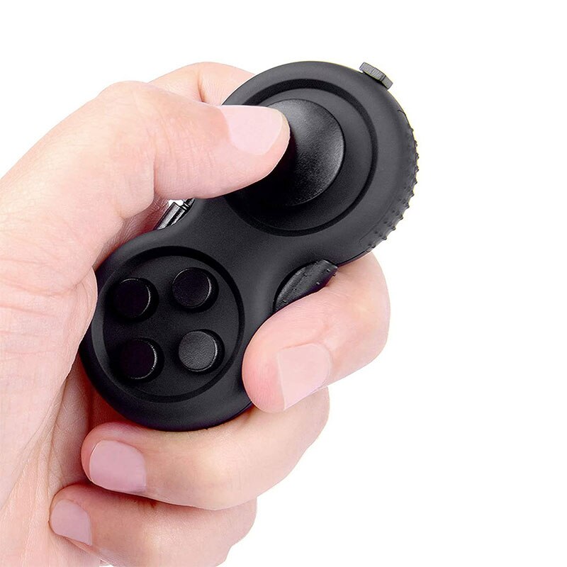 Tianta Fidget Pad Antistress Speelgoed Stress Volwassenen Handvat Speelgoed Squeeze Fun Bureau Decompressie Kids Kinderen Interactief Spel: Black