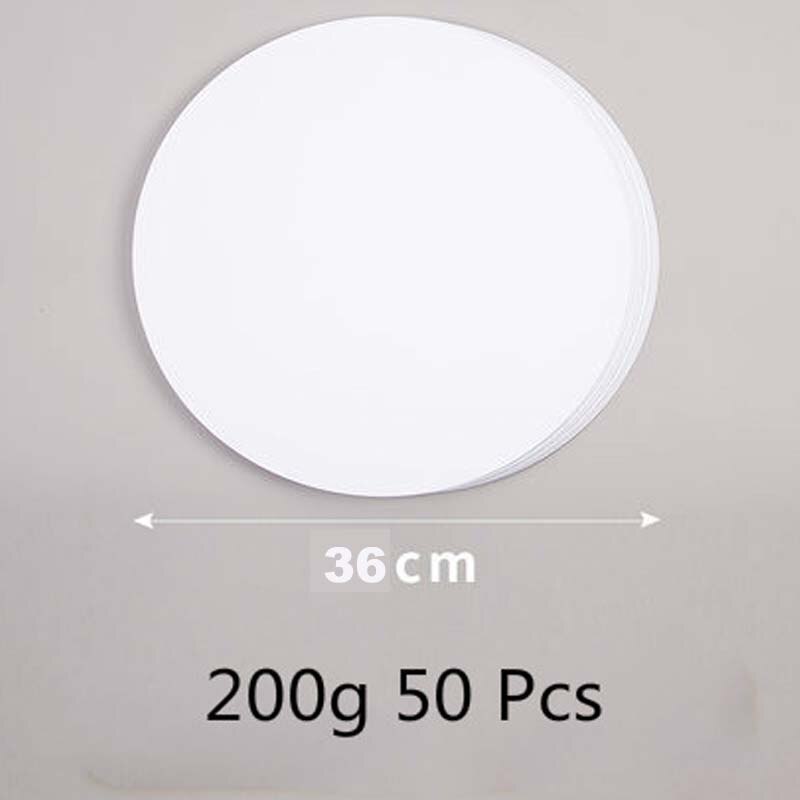 200g 50pcs Watercolor DIY Painting Paper for School Painting Supplies White Black Sketch Watercolor Paper Pad Drawing Paper: white 36cm