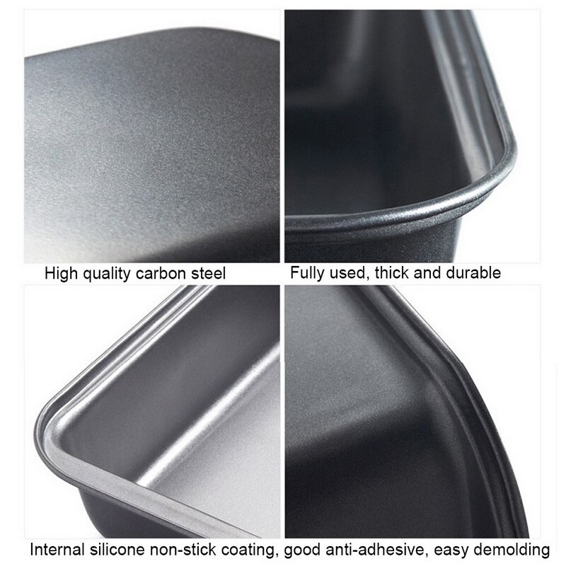 Poêle de cuisson antiadhésive en acier au carbone, accessoires de cuisson à pain, 1 pièce