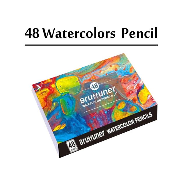 Stylo huileux couleur hydrosoluble crayon de plomb 48/72/120/150/180 couleur débutant couleur plomb crayon Graffiti remplissage couleur: 48 water colors
