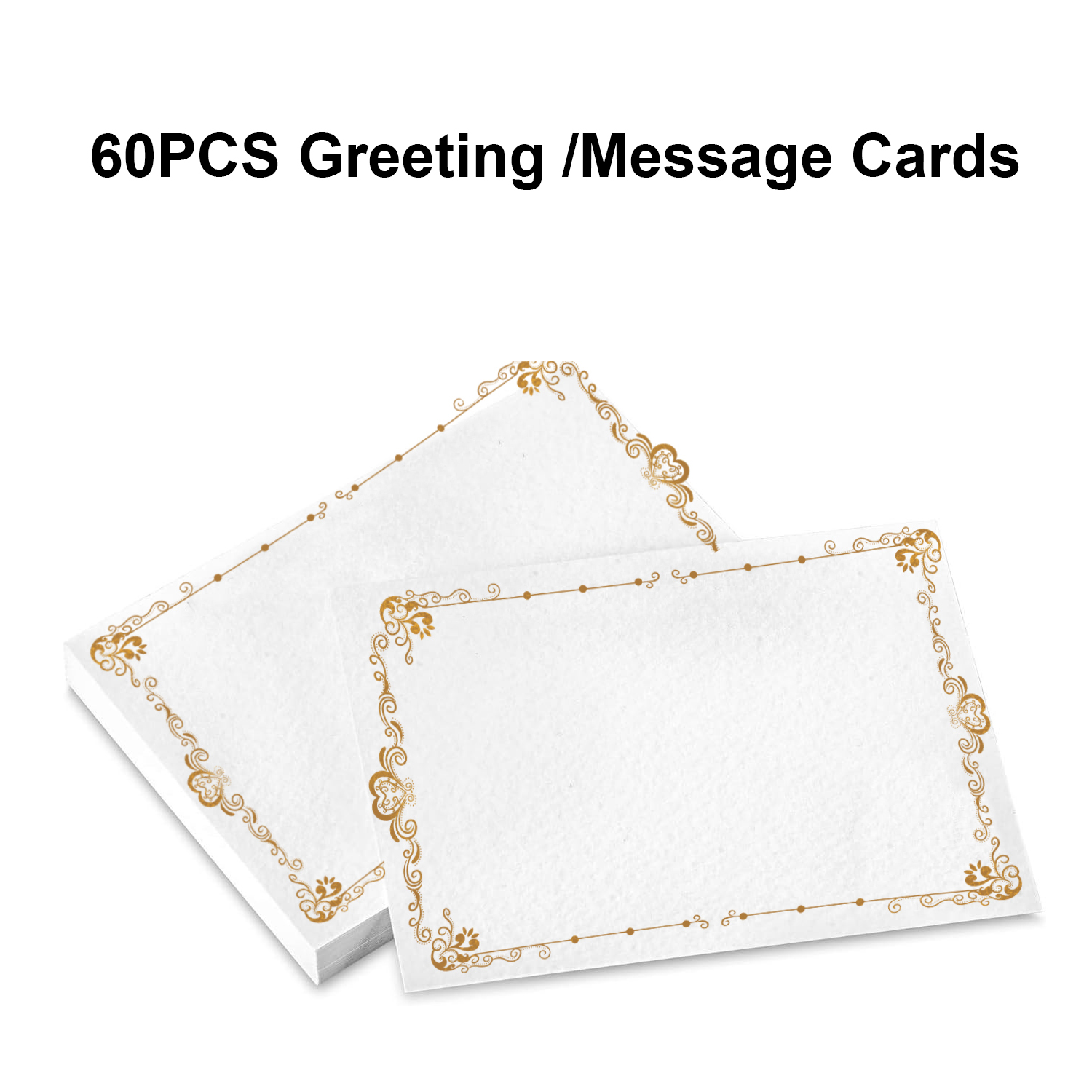 60PCS Blank Notes Cards DIY Craft Small Word Business Message Cards