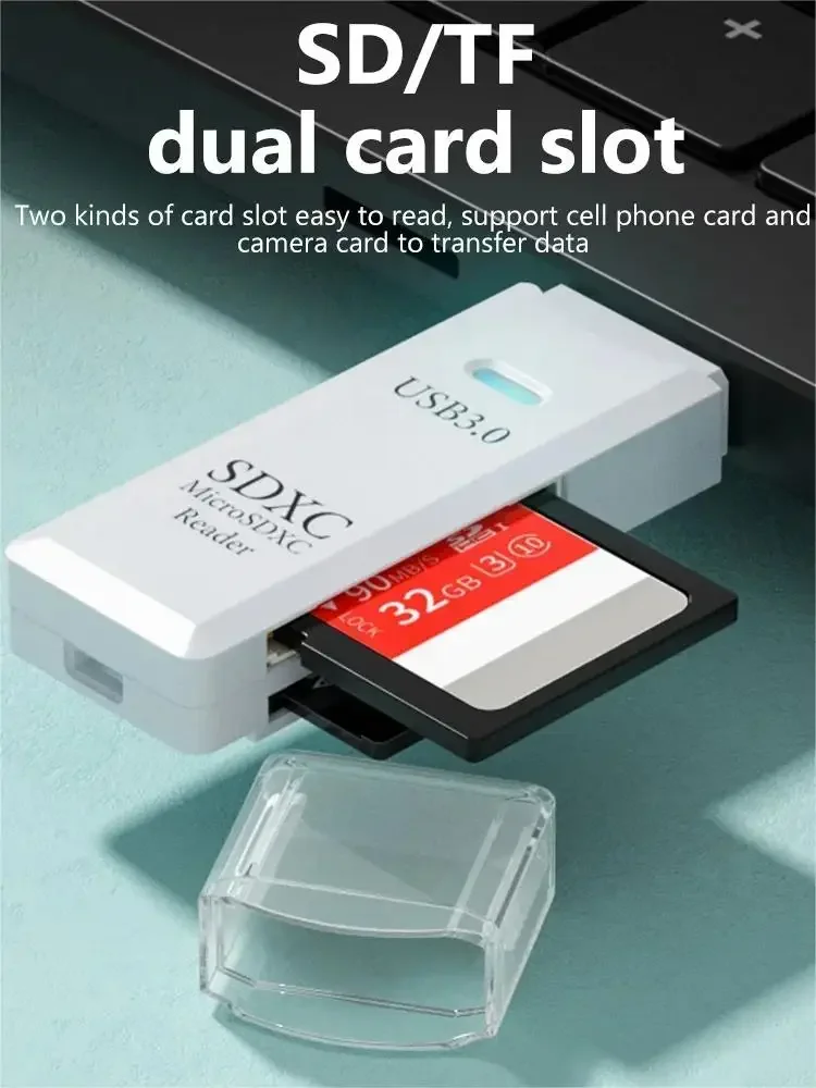 2 In1 USB 3.0/2.0 Card Reader Micro TF Card Reader USB Adapter High Speed Cardreader SD Memory Card For PC Laptop Accessories
