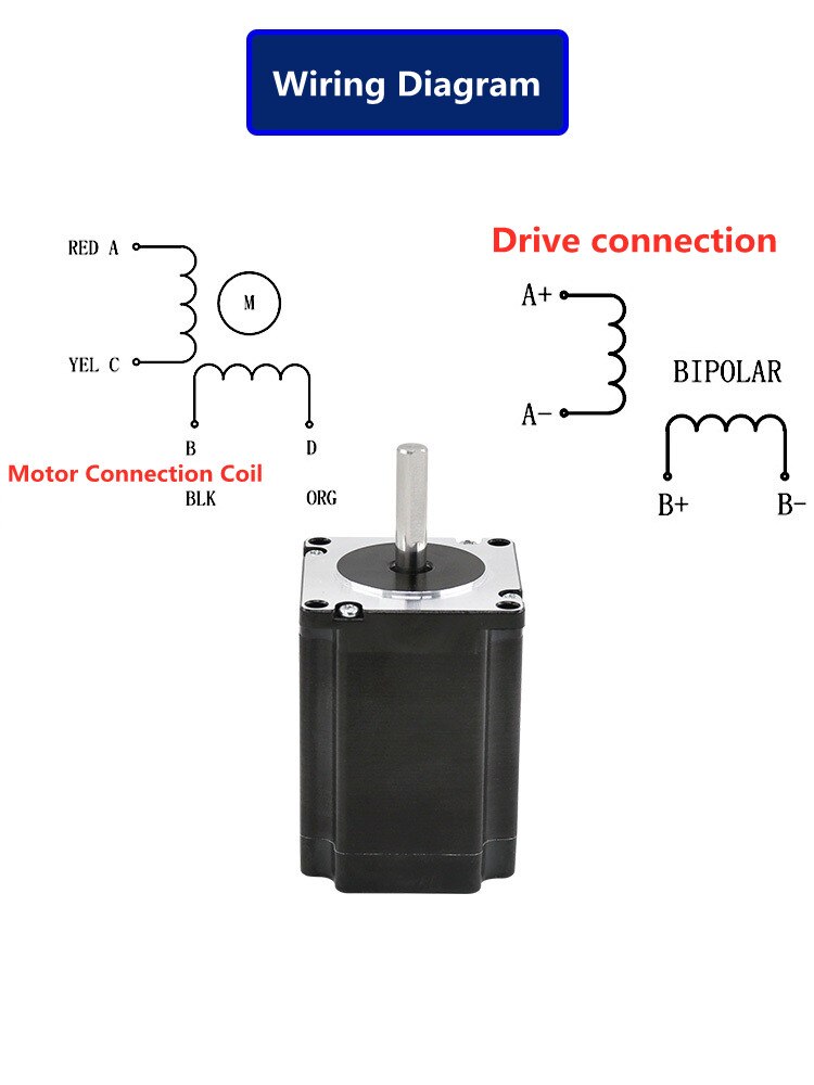 57 Stepping Motor 42 Small Motor Micro Two-phase Stepping Small Motor Slow Speed Silent Control Motor