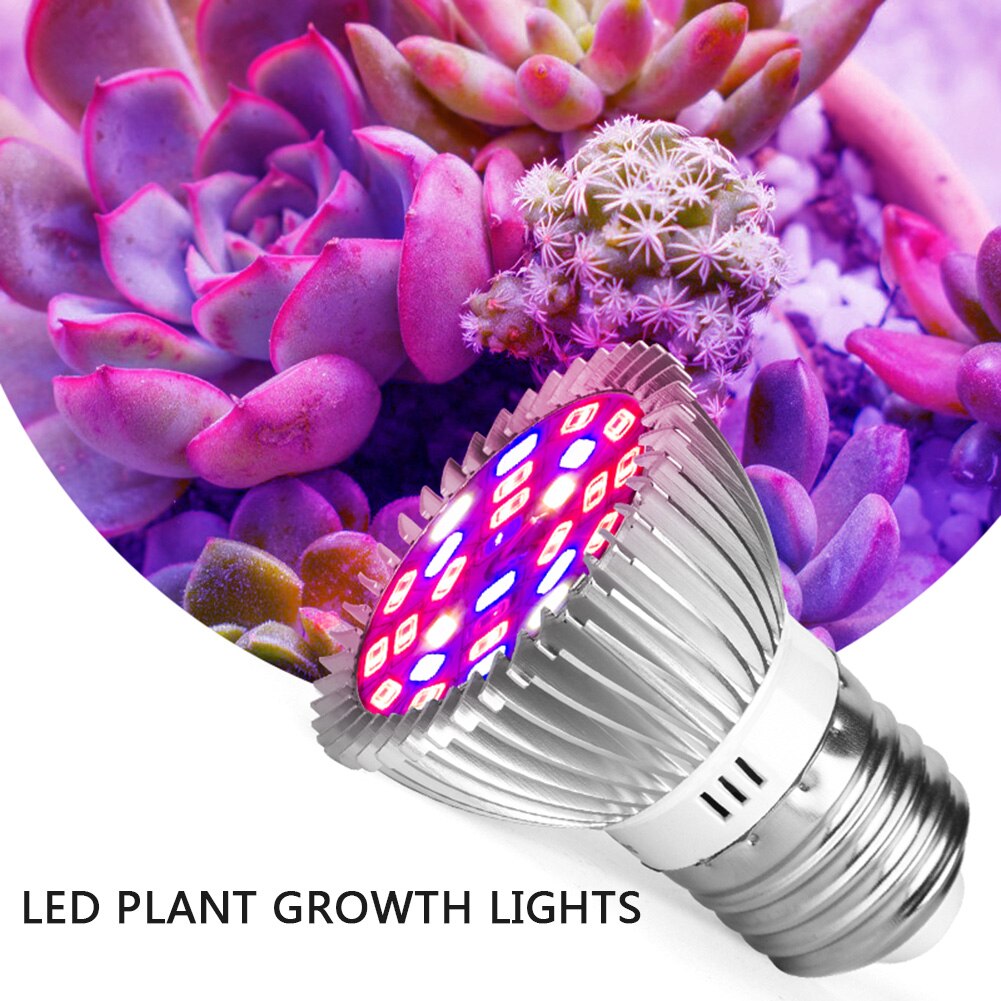 18/28 ledet  e27 ledet planter vekstlampe høy lysstyrke frøplante voksende pære uv lys frøplante voksende pære