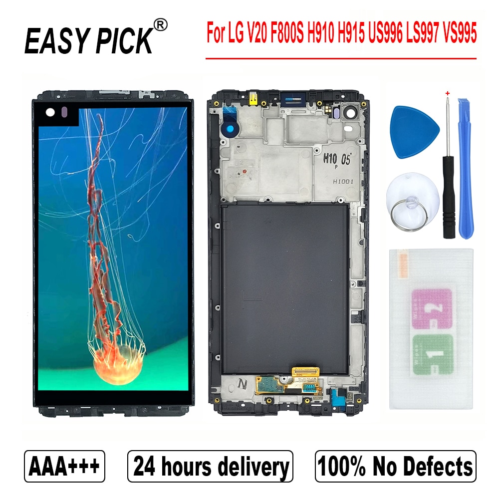 For LG V20 F800S F800L F800K H990DS H910 H918PR H915 H990N US996 H990TR LS997 VS995 LCD Display Touch Screen Digitizer Assembly