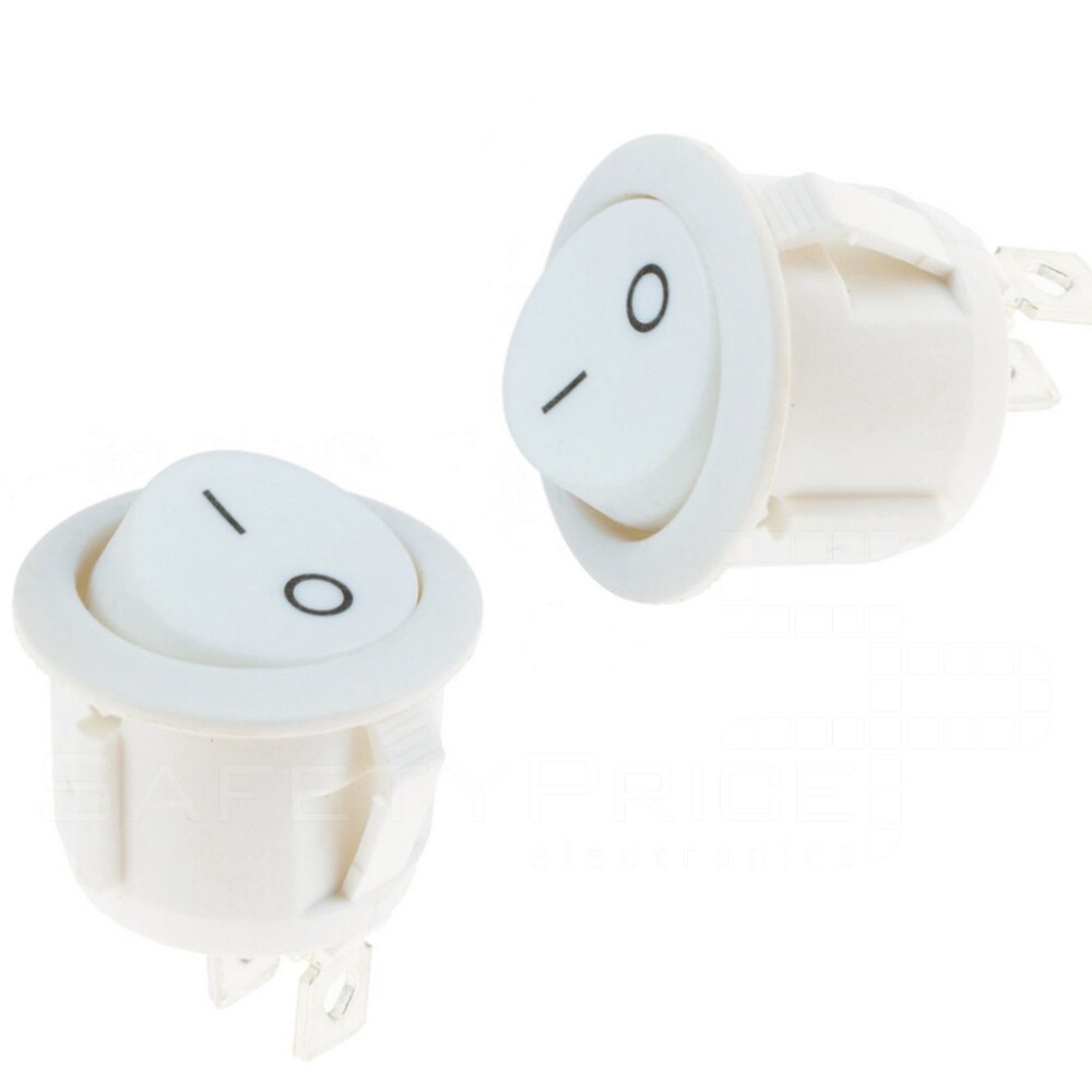 2x Interruptor ON OFF Redondo Blanco PANEL 220v 25... – Grandado