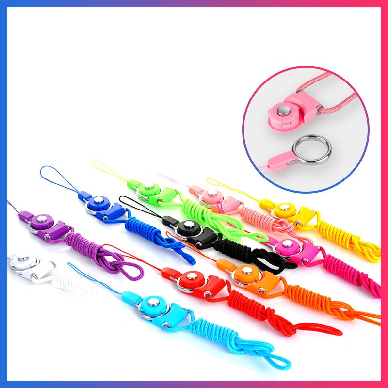 Mobile phone neck lanyard, used for removable key multifunction belt, used for ID card key ring holder 9 color mobile phone belt